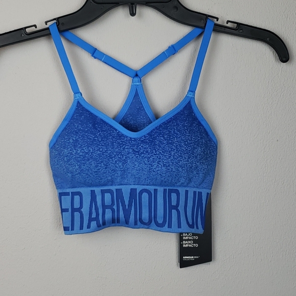 Women's Armour® Seamless Ombre Printed Sports Bra - Picture 3 of 5